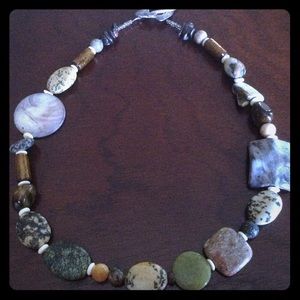 Mixed Stone Media Necklace